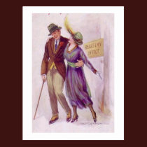 Vintage, antike, viktorianische romantische Gesche postkarten