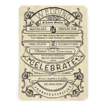 Vintage Anzeigen-moderne Typografie-Hochzeit Individuelle Ankündigungen