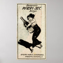 Vintage Anzeigendruck Rhein-sek 1914 Plakatdrucke