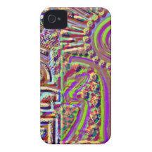 VINTAGE Art gravierte heilende Kunst iPhone 4 Etuis