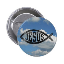 Vintage Art-Jesus-Fische Ichthys Anstecknadel