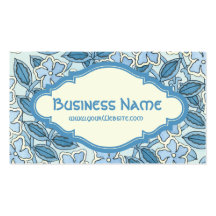 Vintage Art Nouveau Floral Periwinkle Flowers Business Card
