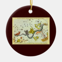 Vintage Astronomie, Hydra-Schlangen-Konstellations Ornament