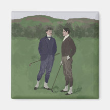 Vintage Blickgolfszene Magnets