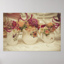 Vintage Blumen Posterdrucke