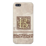 Vintage Blumeninitiale B iPhone 5 Etui
