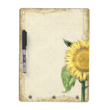 Vintage Blumensonnenblumen - Herbst-Fall-Dekor Memo Board