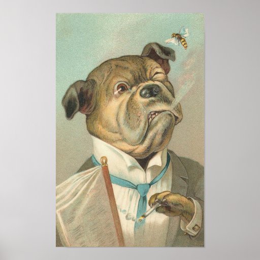 Vintage Bulldogge Plakate