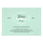 Vintage Chic Flourish Mint Bridal Shower Invite einladungen
