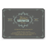 Vintage Chic Flourish Mint Bridal Shower Invite einladungen
