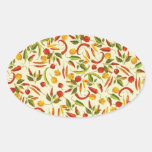 Vintage Chili-Paprikaschoten Sticker