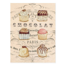 Vintage Chocolat… Postkarte