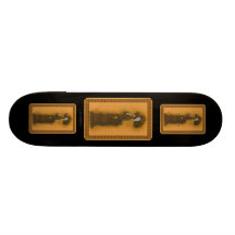 Vintage Dame Bedrucktes Skateboard