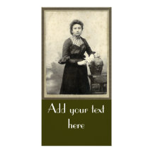 Vintage Dame Fotogrußkarten