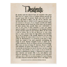 Vintage Desiderata - Postkarte