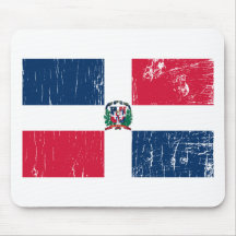 Vintage Dominikanische Republik Mousepad