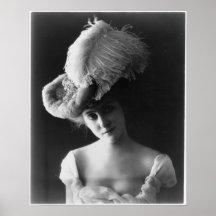 Vintage Edwardian Frau Posterdruck