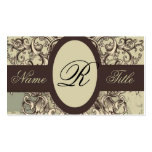 Vintage elegante Hochzeit Blumengeschäfts-Karte Visitenkartenvorlagen