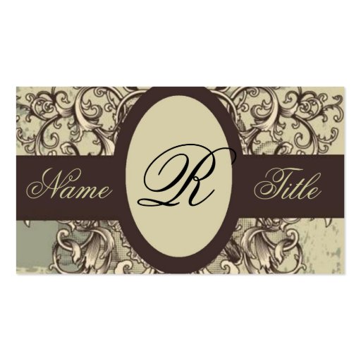 Vintage elegante Hochzeit Blumengeschäfts-Karte Visitenkartenvorlagen
