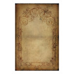 Vintage Eleganz-Dunkelheit 2 Individuelles Büropapier