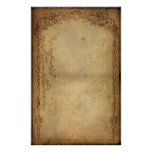 Vintage Eleganz-Dunkelheit Bedrucktes Papier