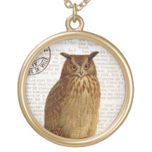 Vintage Eulen… Charmehalskette