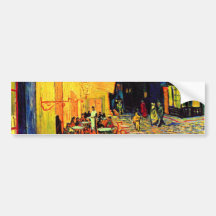 Vintage feine Kunst der Van- Goghcafé-Terrasse-(F4 Auto Sticker