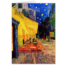 Vintage feine Kunst der Van- Goghcafé-Terrasse-(F4 Karte