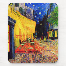 Vintage feine Kunst der Van- Goghcafé-Terrasse-(F4 Mauspads