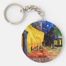 Vintage feine Kunst der Van- Goghcafé-Terrasse-(F4 Schlüsselanhänger