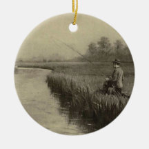 Vintage Fischen-Kunst Ornamente