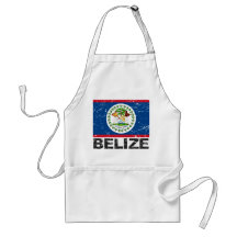Vintage Flagge Belizes Schürze
