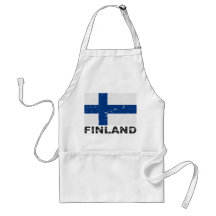 Vintage Flagge Finnlands Schürze