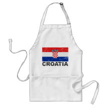 Vintage Flagge Kroatiens Schürzen