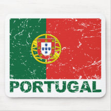 Vintage Flagge Portugals Mousepads