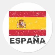 Vintage Flagge Spaniens Sticker