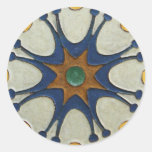 Vintage Fliese Runde Sticker