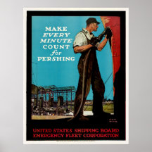 Vintage Flotten-patriotische Schiffbauer des Notfa Plakatdrucke