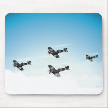 Vintage Flugzeuge Mousepad