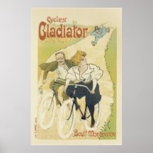 Vintage französische Plakate - Fahrräder