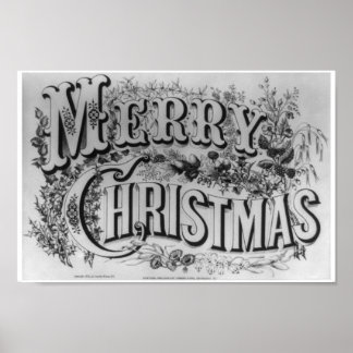 Vintage Christmas Poster | Zazzle