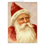 Vintage frohe Weihnachten Kindly altmodische Sankt Grußkarten