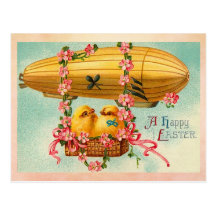 Vintage fröhliche Ostern Postkarten