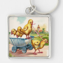 Vintage glückliche Ostern-Entwürfe Schlüsselbänder