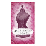 Vintage Grunge-Rosa-Mode-Geschäfts-Karten visitenkarten