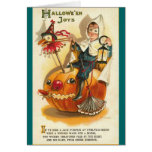 Vintage Halloween-Freuden Karte