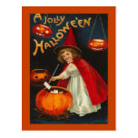 Vintage Halloween-Postkarte