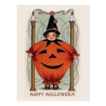 Vintage Halloween-Postkarte