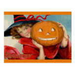 Vintage Halloween-Postkarte