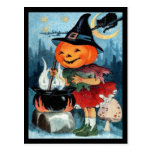 Vintage Halloween-Postkarte